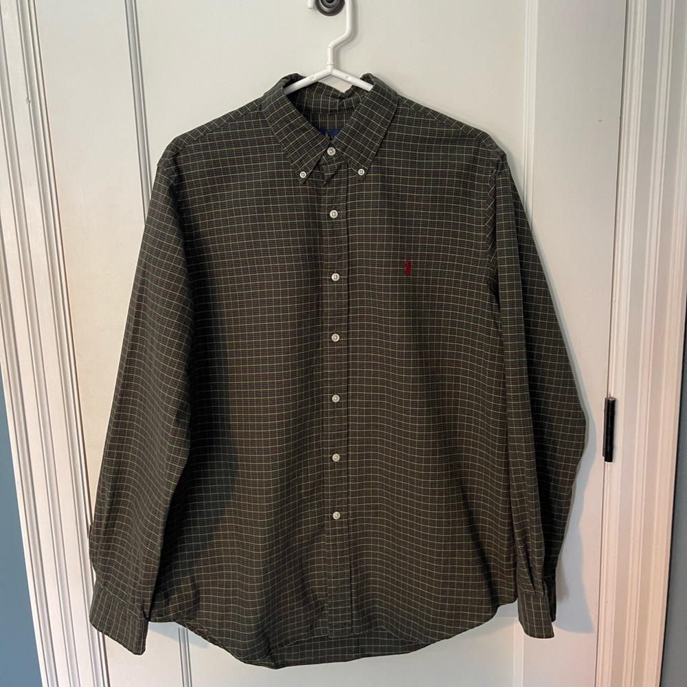 Ralph Lauren Plaid Button Down Shirt - size L